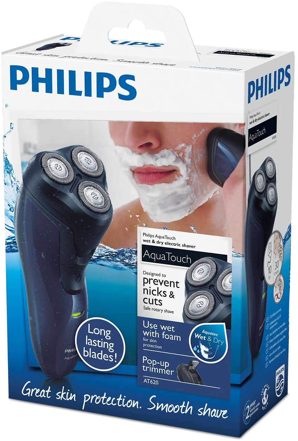 Philips Aqua Touch Dry & Wet Shaver AT610
