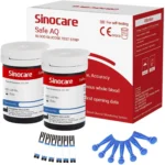 Sinocare Safe AQ Glucometer Test Strips for UG & Safe AQ Meters – 50 Test Strips